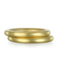 18 Karat Gold Round Comfort Fit Stack Ring - Thick