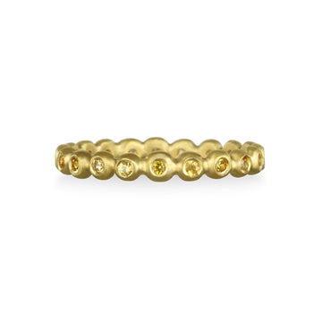 Yellow Sapphire Eternity Band