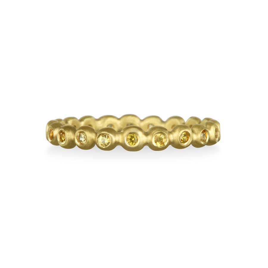 Yellow Sapphire Eternity Band