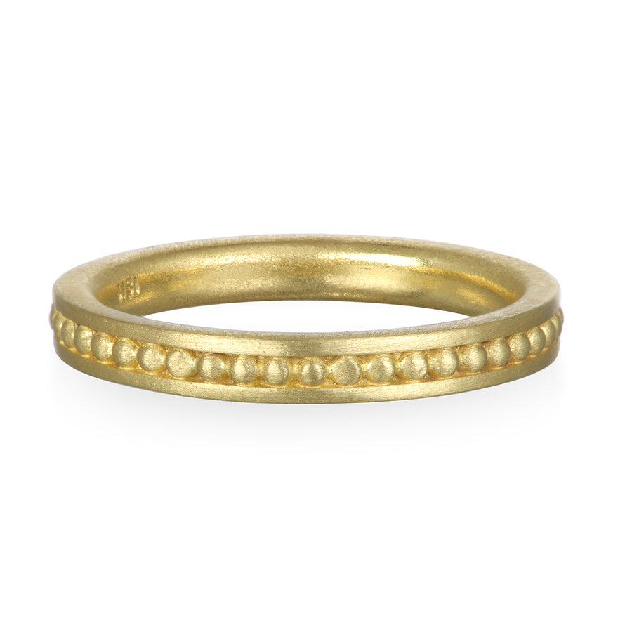 18 Karat Gold Granulation Channel Band