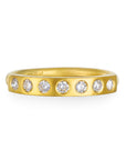 18 Karat Gold Diamond Bar Ring