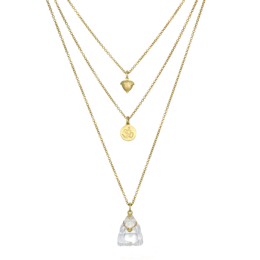 18 Karat Gold Acorn Charm
