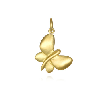 18 Karat Gold Butterfly Charm