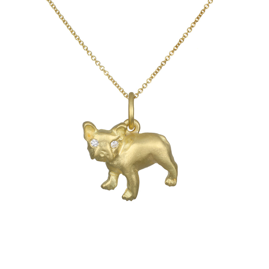18 Karat Gold French Bulldog Charm
