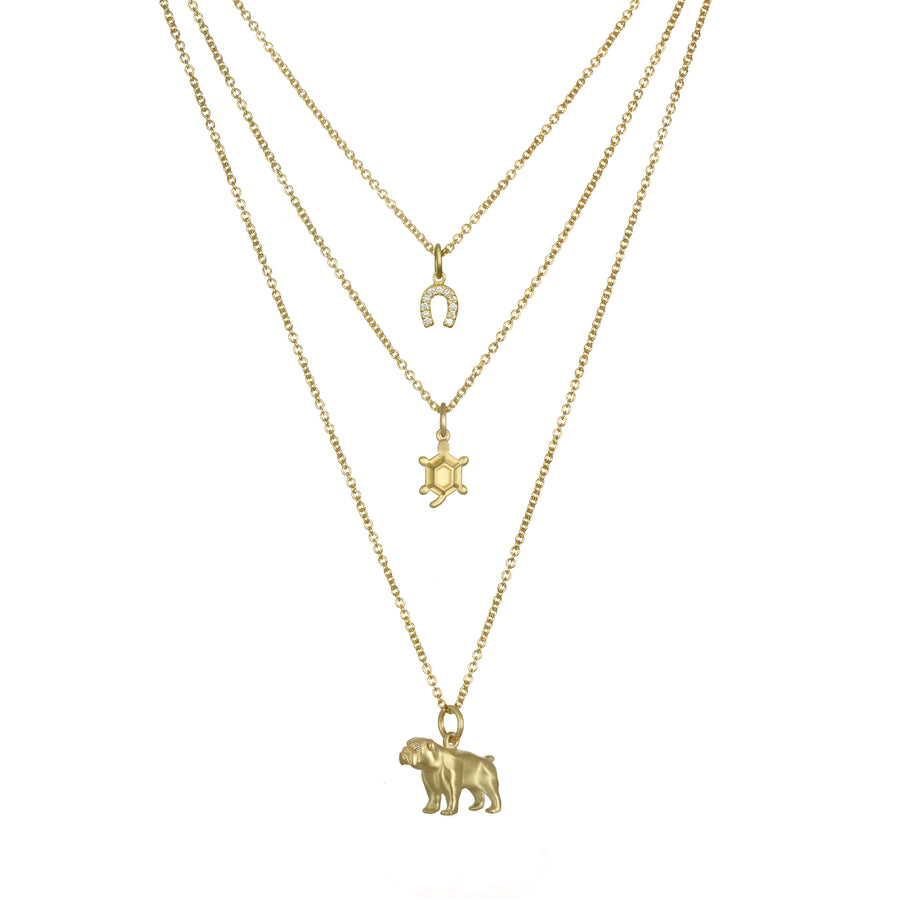 18 Karat Gold Bulldog Charm