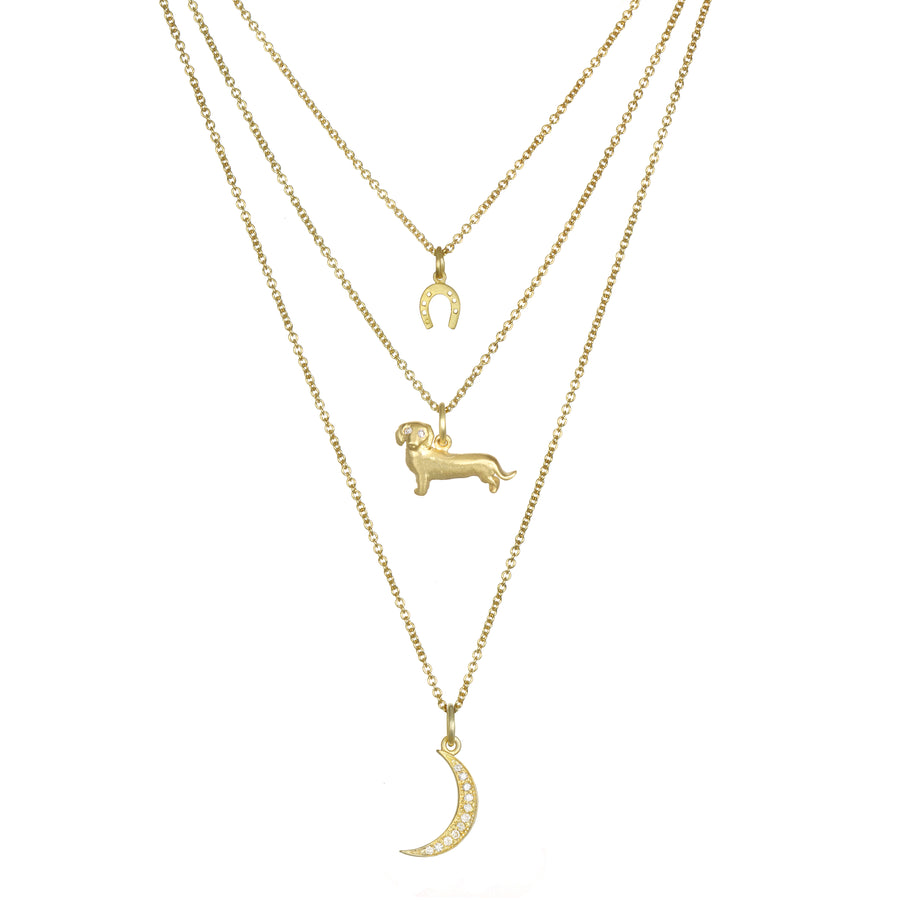 18 Karat Gold Horseshoe Charm