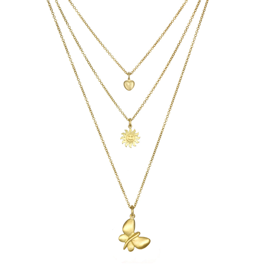 18 Karat Gold Butterfly Charm