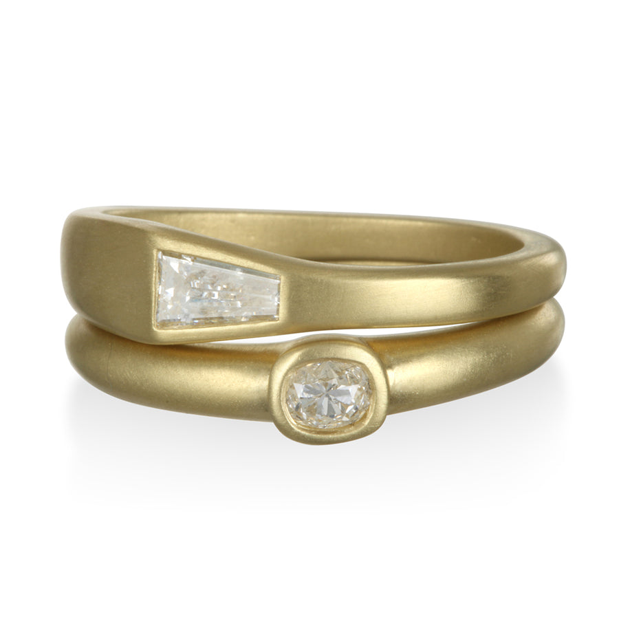Tapered Diamond Baguette Ring