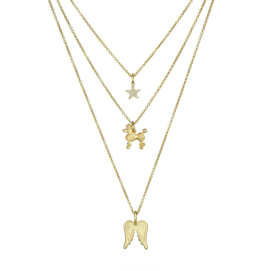 18 Karat Gold Owl Charm