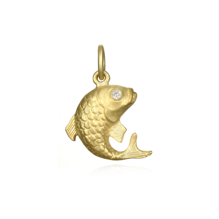 18 Karat Gold Koi Charm